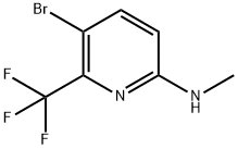 (5-Bromo-6-trifluoromethyl-pyridin-2-yl)-methyl-amine 구조식 이미지