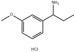 1-(3-methoxyphenyl)propan-1-amine hydrochloride Structure