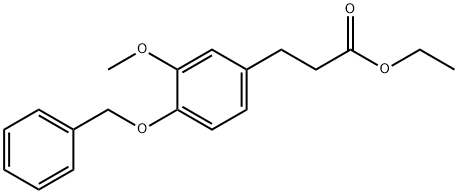 ethyl 3-(4-(benzyloxy)-3-methoxyphenyl)propanoate Structure