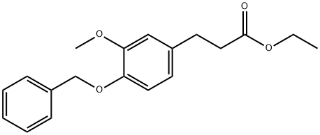 ethyl 3-(4-(benzyloxy)-3-methoxyphenyl)propanoate 구조식 이미지