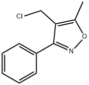 Isoxazole, 4-(chloromethyl)-5-methyl-3-phenyl- Structure