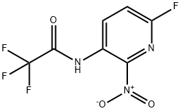 2,2,2-Trifluoro-N-(6-fluoro-2-nitro-pyridin-3-yl)-acetamide Structure