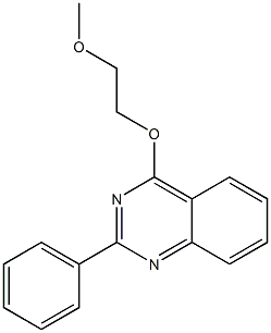 Quinazoline, 4-(2-methoxyethoxy)-2-phenyl- Structure