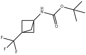 tert-butyl (3-(trifluoromethyl)bicyclo[1.1.1]pentan-1-yl)carbamate 구조식 이미지