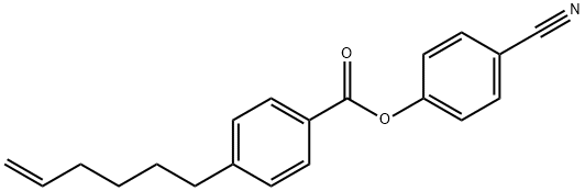 Benzoic acid, 4-(5-hexenyl)-, 4-cyanophenyl ester Structure