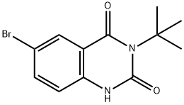 2,4(1H,3H)-Quinazolinedione, 6-bromo-3-(1,1-dimethylethyl)- Structure