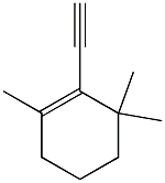 Cyclohexene, 2-ethynyl-1,3,3-trimethyl- Structure