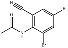 N-(2,4-dibromo-6-cyanophenyl)acetamide Structure