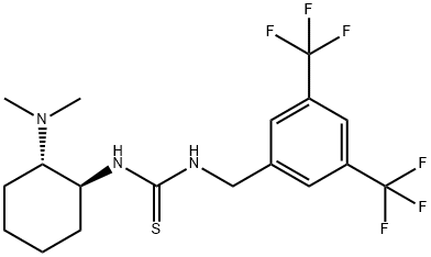 1-(3,5-bis(trifluoromethyl)benzyl)-3-((1R,2R)-2-(dimethylamino)cyclohexyl)thiourea 구조식 이미지