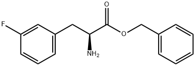 DL-3-fluoro- Phenylalanine phenylmethyl ester Structure