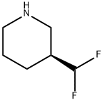 (3S)-3-(difluoromethyl)piperidine Structure