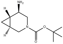 3-Boc-5-exo-amino-3-aza-bicyclo[4.1.0]heptane Structure