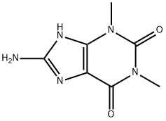 1H-Purine-2,6-dione, 8-amino-3,7-dihydro-1,3-dimethyl- 구조식 이미지
