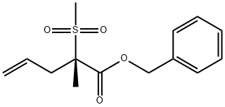 benzyl(S)-2-methyl-2-(methylsulfonyl)pent-4-enoate Structure