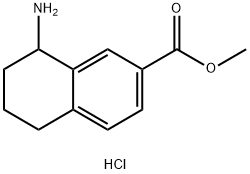 Methyl 8-amino-5,6,7,8-tetrahydronaphthalene-2-carboxylate hydrochloride Structure