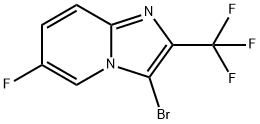 3-bromo-6-fluoro-2-(trifluoromethyl)imidazo[1,2-a]pyridine Structure