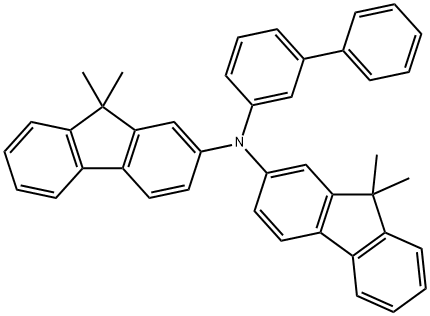 N-[1,1'-Biphenyl]-3-yl-N-(9,9-diethyl-9H-fluoren-2-yl)-9,9-dimethyl-9H-fluoren-2-amine 구조식 이미지