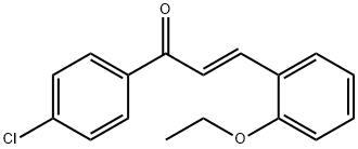 (2E)-1-(4-chlorophenyl)-3-(2-ethoxyphenyl)prop-2-en-1-one 구조식 이미지