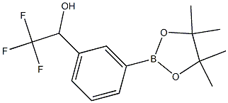 2,2,2-TRIFLUORO-1-(3-(4,4,5,5-TETRAMETHYL-1,3,2-DIOXABOROLAN-2-YL)PHENYL)ETHANOL Structure