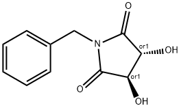 (3S,4S)-(-)-1-Benzyl-3,4-Dihydroxypyrrolidin-2,5-Dione Structure