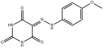 5-[(4-methoxyphenyl)hydrazinylidene]-1,3-diazinane-2,4,6-trione Structure