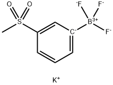 Potassium trifluoro(3-(methylsulfonyl)phenyl)borate 구조식 이미지
