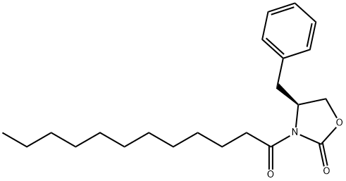 (4S)-4-benzyl-3-dodecanoyl-1,3-oxazolidin-2-one Structure