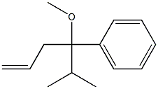 Benzene, [1-methoxy-1-(1-methylethyl)-3-butenyl]- Structure