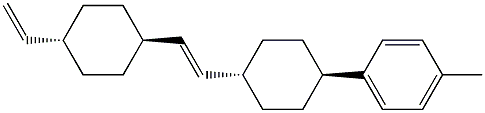 Benzene, 1-[trans-4-[(1E)-2-(trans-4-ethenylcyclohexyl)ethenyl]cyclohexyl]-4-methyl- Structure