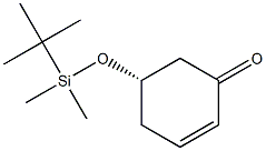 2-Cyclohexen-1-one, 5-[[(1,1-dimethylethyl)dimethylsilyl]oxy]-, (5S)- 구조식 이미지