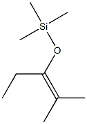 Silane, [(1-ethyl-2-methyl-1-propenyl)oxy]trimethyl- Structure