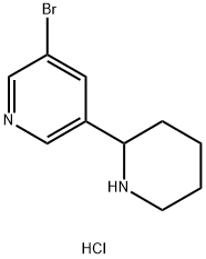 3-Bromo-5-(piperidin-2-yl)pyridine dihydrochloride Structure