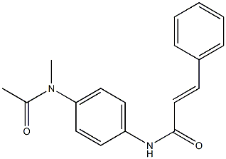 N-{4-[acetyl(methyl)amino]phenyl}-3-phenylacrylamide Structure