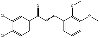 (2E)-1-(3,4-dichlorophenyl)-3-(2,3-dimethoxyphenyl)prop-2-en-1-one 구조식 이미지