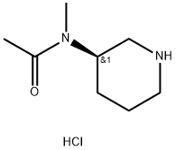 N-methyl-N-[(3R)-piperidin-3-yl]acetamide hydrochloride Structure