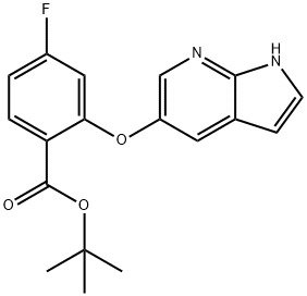 2007920-25-2 4-fluoro-2-(1H-pyrrolo[2,3-b]pyridin-5-yloxy)benzoic acid 1,1-dimethylethyl ester