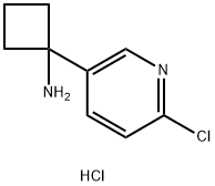 1-(6-chloropyridin-3-yl)cyclobutanamine hydrochloride Structure