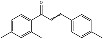 (2E)-1-(2,4-dimethylphenyl)-3-(4-methylphenyl)prop-2-en-1-one Structure