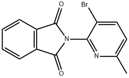 2-(3-bromo-6-methylpyridin-2-yl)isoindoline-1,3-dione Structure