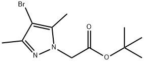 1H-Pyrazole-1-acetic acid, 4-bromo-3,5-dimethyl-, 1,1-dimethylethyl ester 구조식 이미지