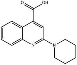 2-Piperidin-1-yl-quinoline-4-carboxylic acid Structure