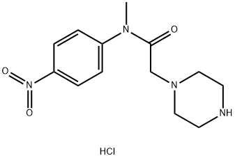 N-methyl-N-(4-nitrophenyl)-2-(piperazin-1-yl)acetamide 구조식 이미지