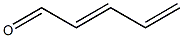 2,4-Pentadienal, (2E)- Structure