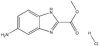 Methyl 5-amino-1H-benzo[d]imidazole-2-carboxylate hydrochloride 구조식 이미지