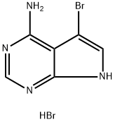 5-bromo-7H-pyrrolo[2,3-d]pyrimidin-4-amine hydrobromide Structure