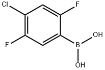 4-Chloro-2,5-difluorophenylboronic acid 구조식 이미지