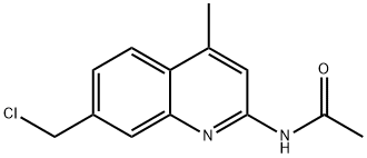 N-(7-(chloromethyl)-4-methylquinolin-2-yl)acetamide Structure