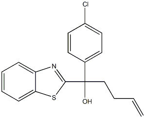 1-(benzo[d]thiazol-2-yl)-1-(4-chlorophenyl)pent-4-en-1-ol Structure