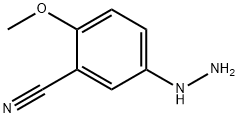 5-Hydrazino-2-methoxy-benzonitrile Structure