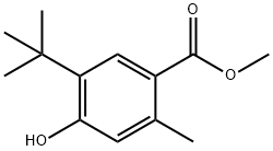 methyl 5-(tert-butyl)-4-hydroxy-2-methylbenzoate 구조식 이미지